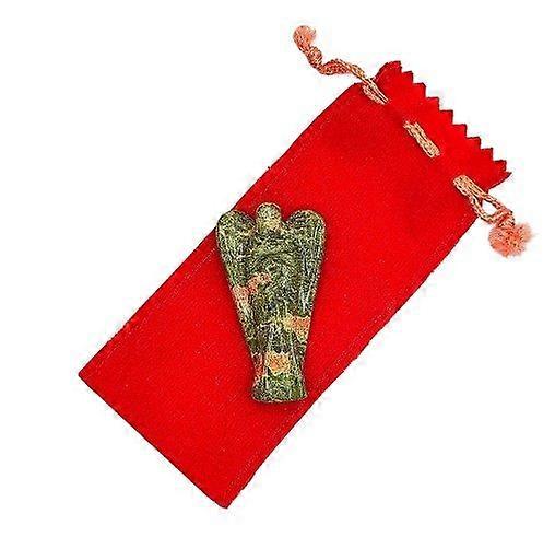 Unakite Guardian Angels With Velvet Pouch