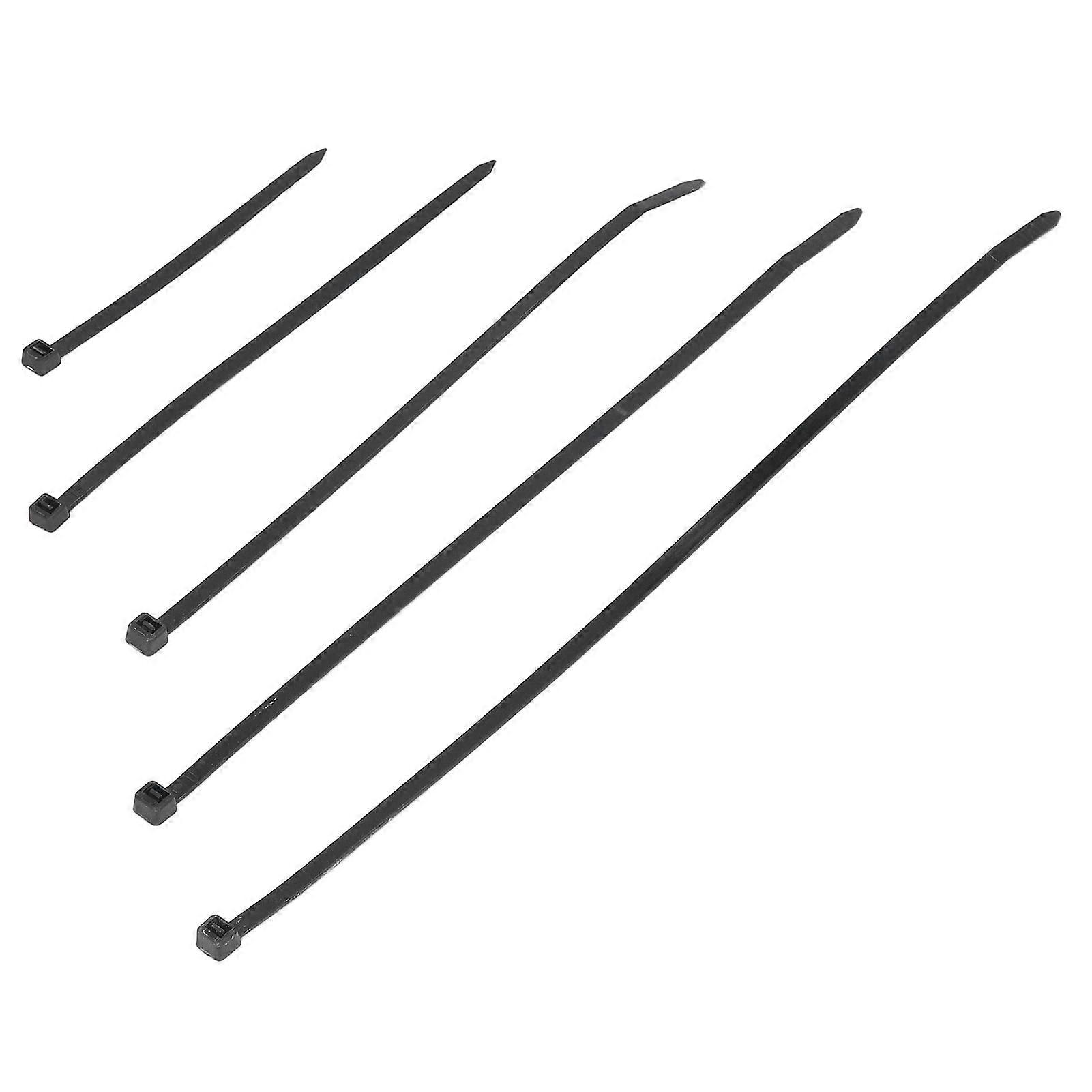 700Pcs Black Nylon Cable Ties 40lb Strength Various Lengths