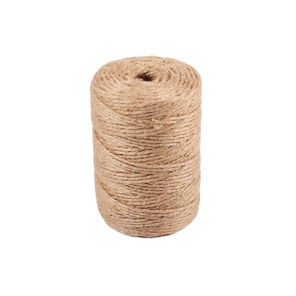 Khaki Natural Jute Rope for Decorating 2Pcs Durable Twine Arts and Crafts