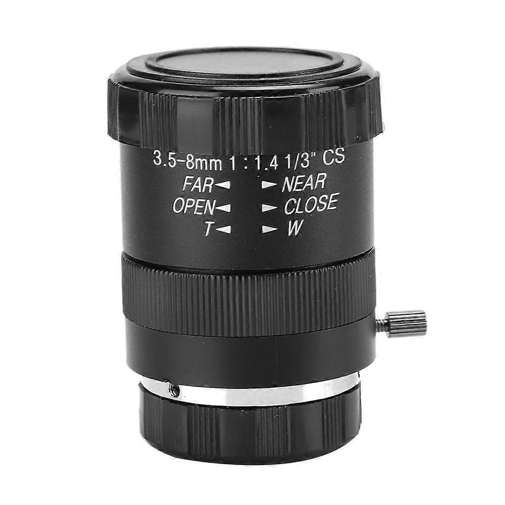 3.5-8mm 720P Aluminum Alloy CS- Mount F1.4 CCTV Camera Manual Aperture Lens