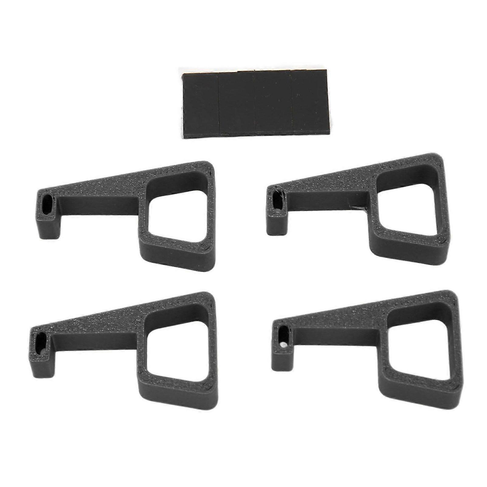 4pcs Game Console Horizontal Holder Prevent Slip Cooling Feet Console Heightening Bracket for PS4 Pro Black