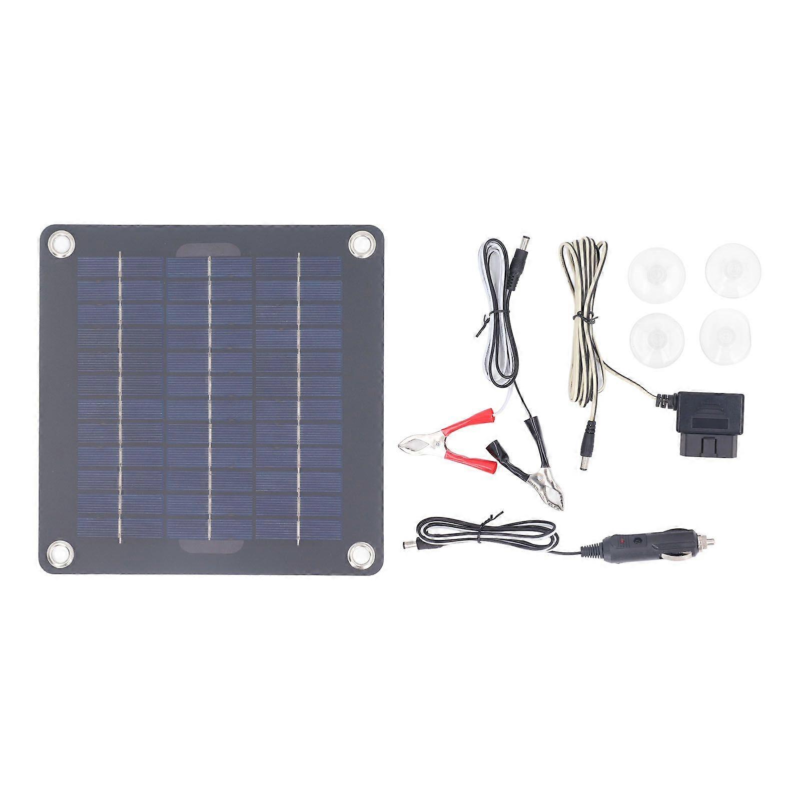 Solar Battery Charger Kit 12V 18V Output 20W Monocrystalline Battery Maintainer for RV Car Boat