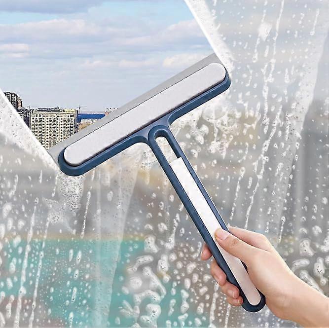 MultiPurpose Silicone Squeegee Sponge With Clean Brush For Window Glass Shower Door Car Windshield