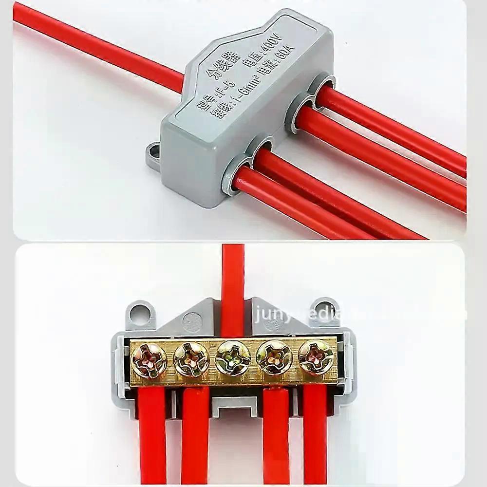 High Power Splitter Fast Wire Connector Large Current Conductor Brass Docking Terminal Block Compact Splice Electrical Connector