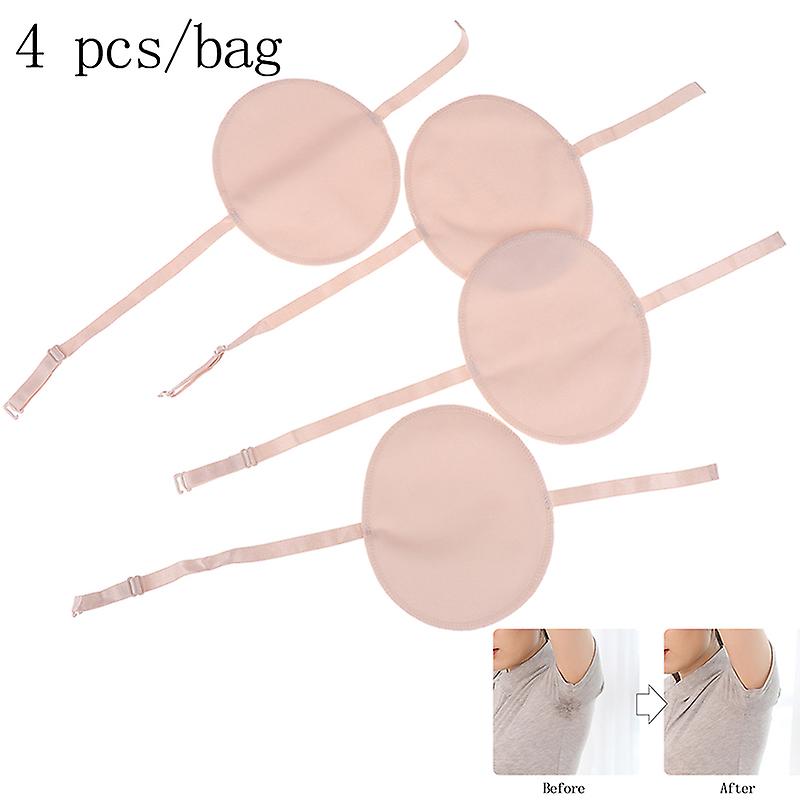 4pcs Underarm Sweat Shield Pad Washable Armpit Absorbing Guards Shoulder Strap