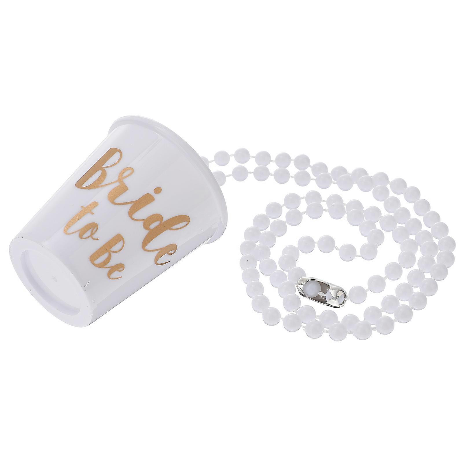 Shot Plastic Cup Necklace for Decoration White Quality