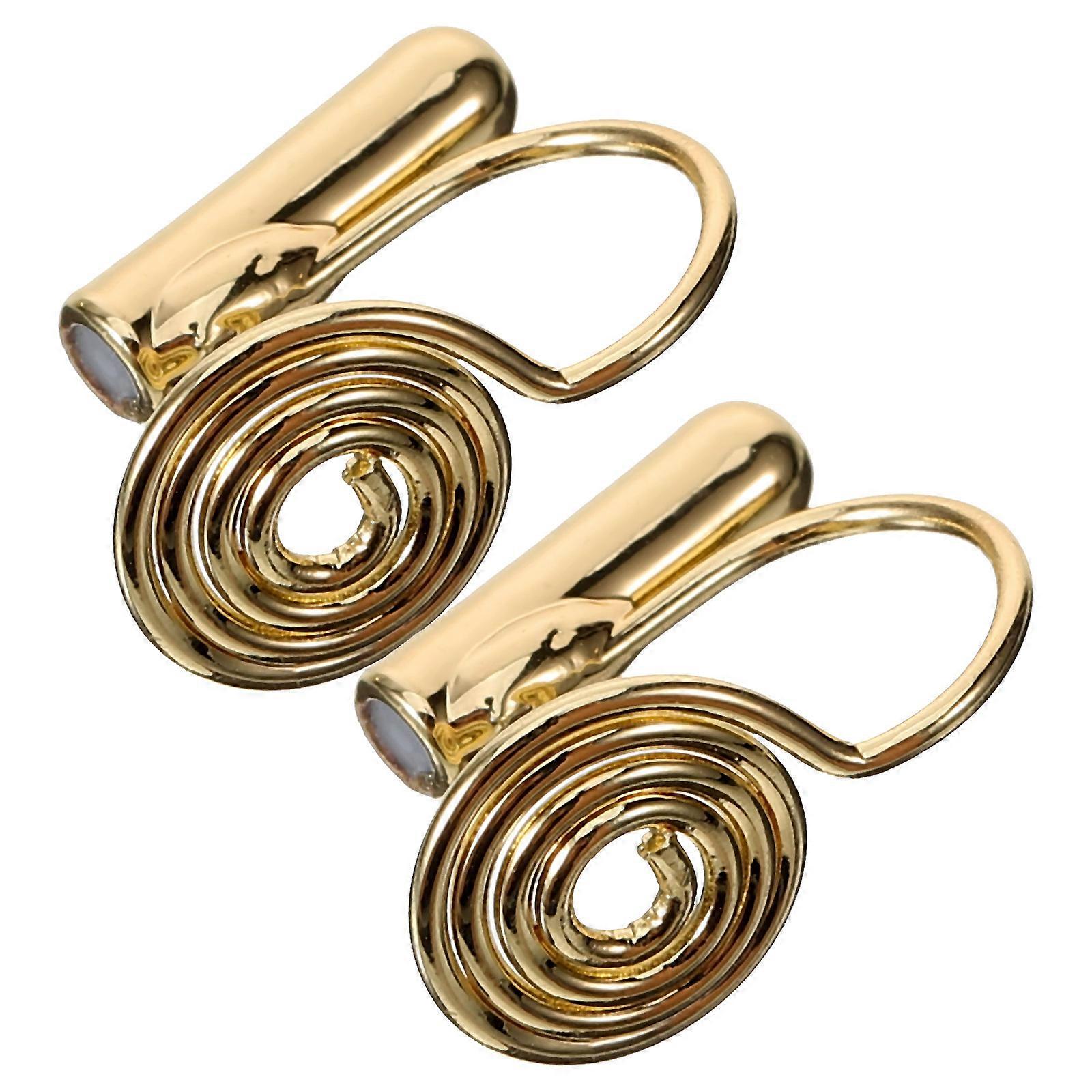 10Pcs Copper Clip on Earring Converter for Non Pierced Ear Use