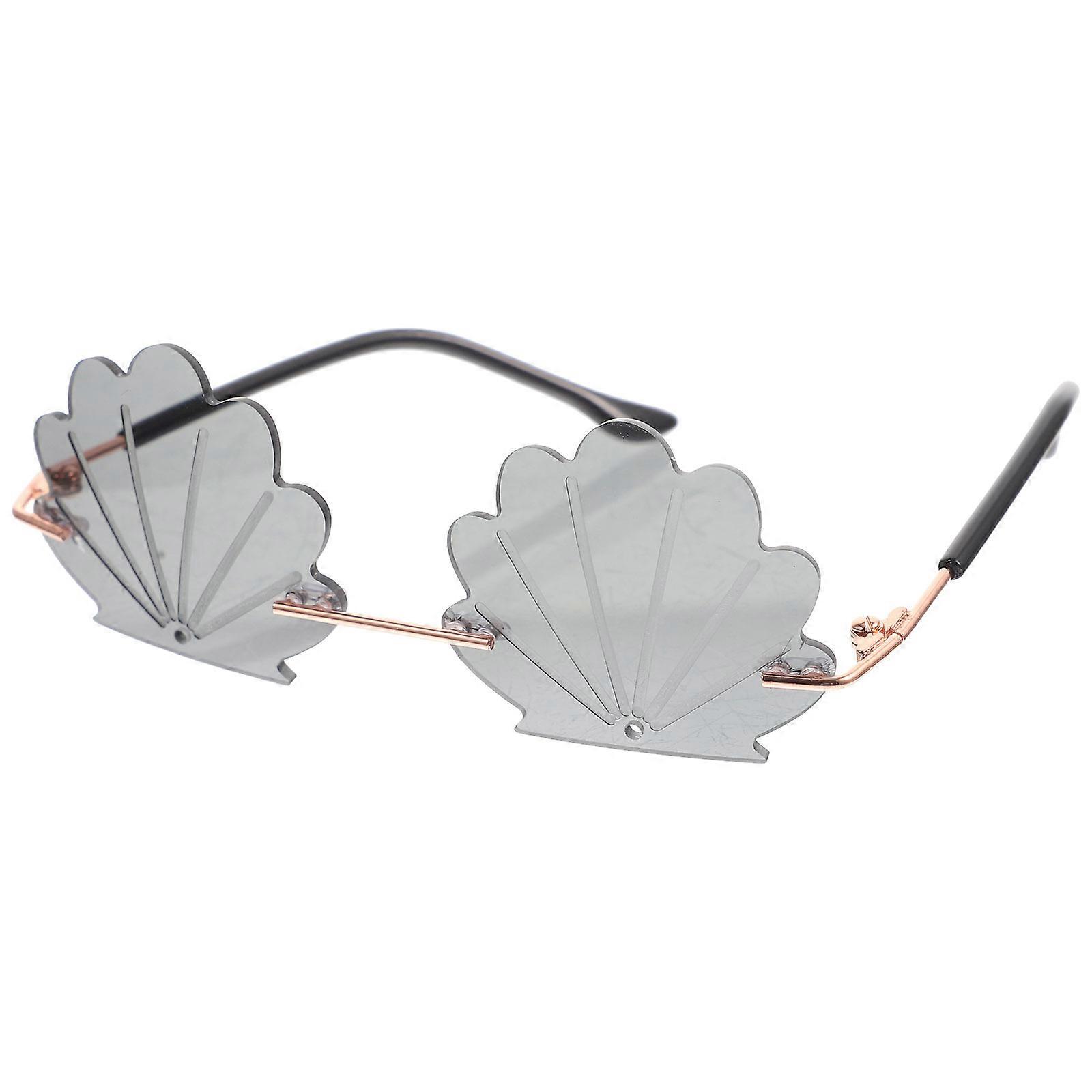 Decorative Pet Sunglasses Seashell Shape Glasses for Pets 2Pcs