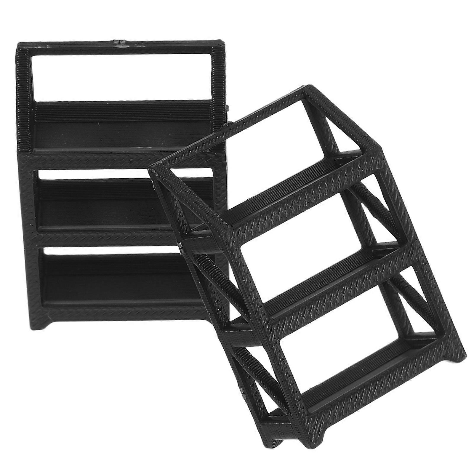 Car Display Shelf for 1:64 Scale Model Cars with 2Pcs Plastic Rack