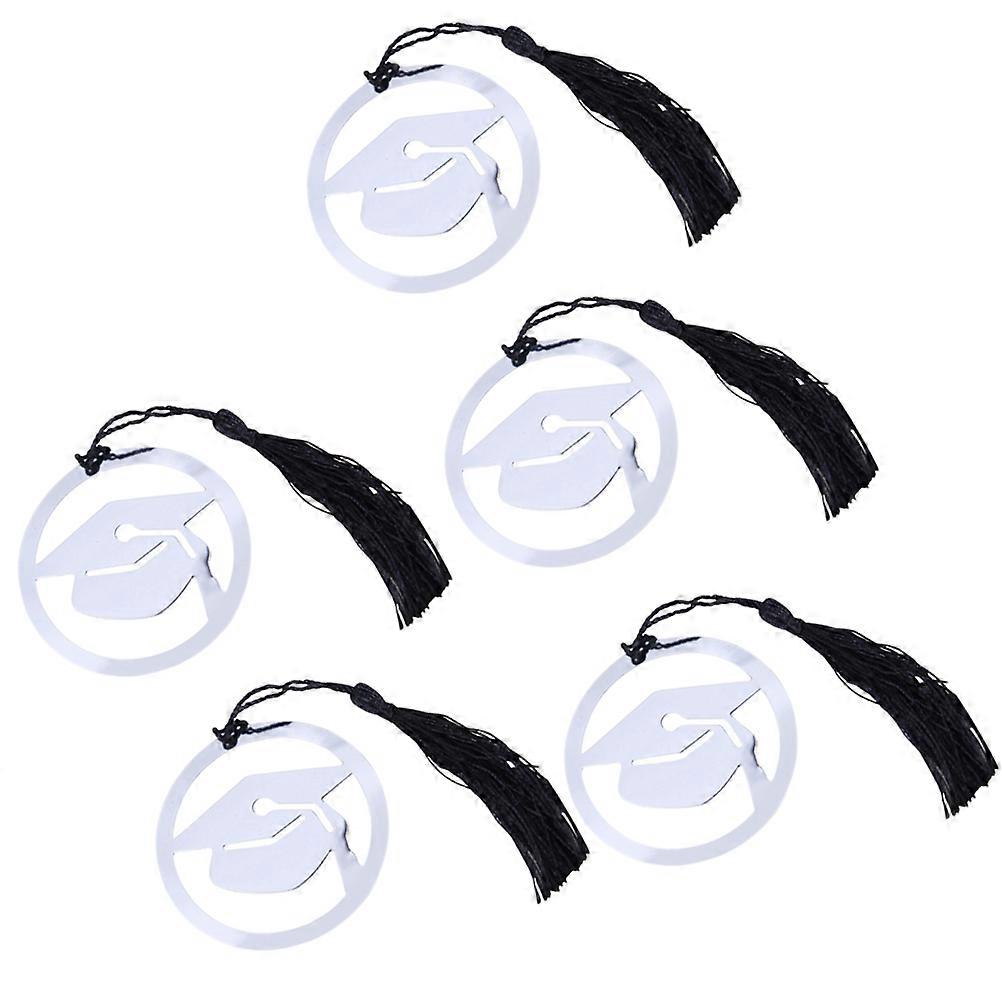 Graduation Bookmark Doctoral Shaped Bookmark for 12Pcs Silver