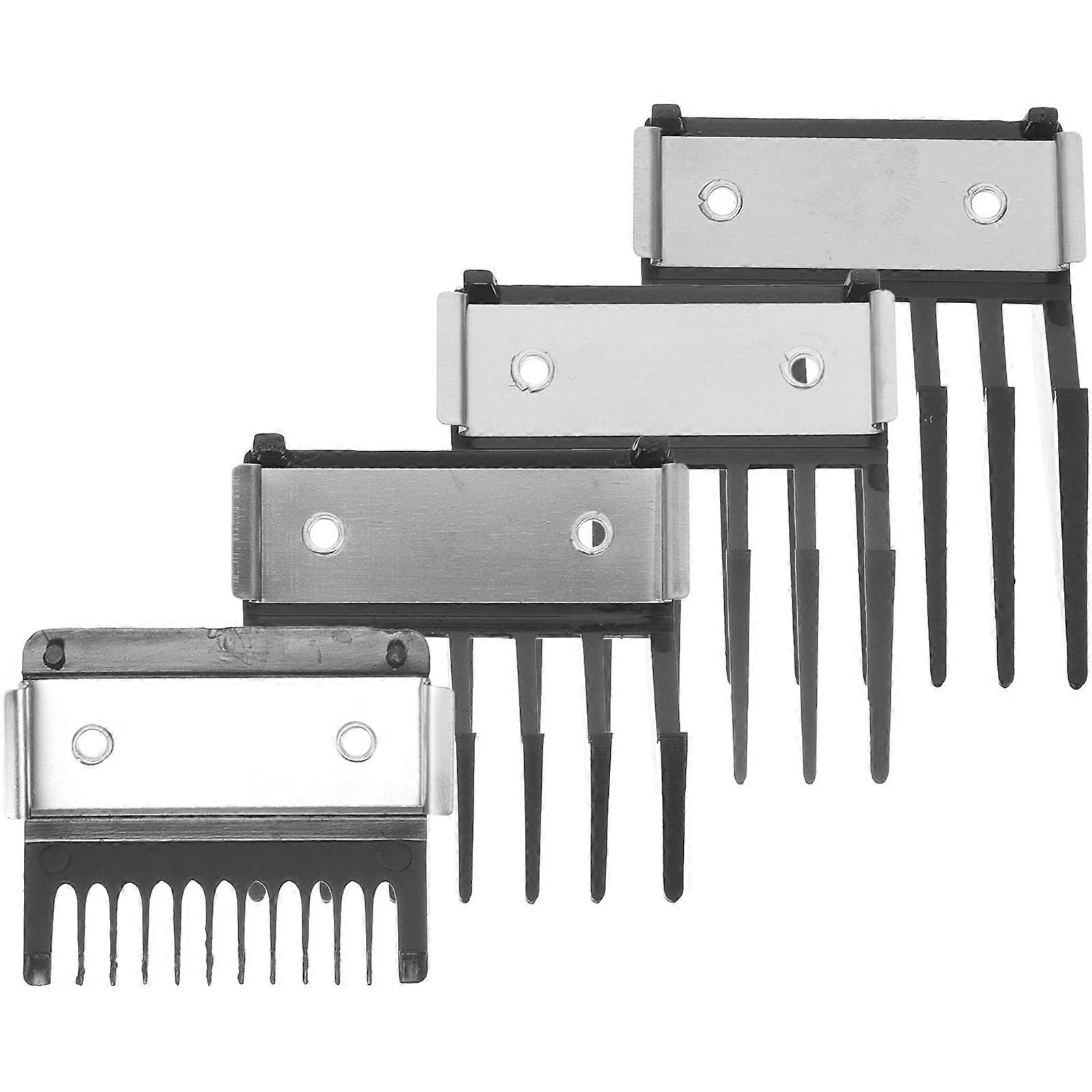 Professional Hair Guides Clipper Guards 16 Pcs Black Plastic Combs Designed For Hair Clippers And Scissors Featuring Buckle