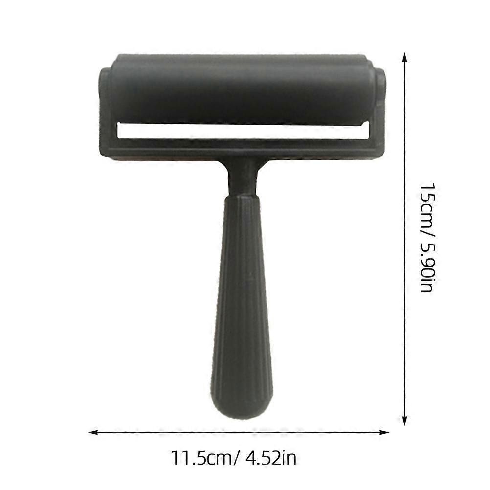 Black Printmaking Roller Rubber Roller for Crafting 3Pcs Set