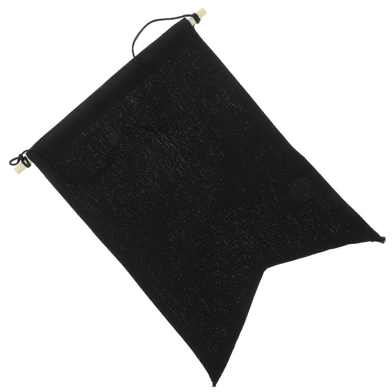 Enamel Pin Display Organizer Wall Hanging Brooch Pin Banner Storage Canvas with Black Color 1Pack