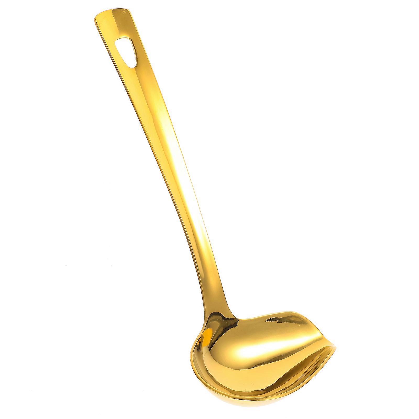 Golden Stainless Spoon for Kitchen Use 3Pcs Sauce Ladles