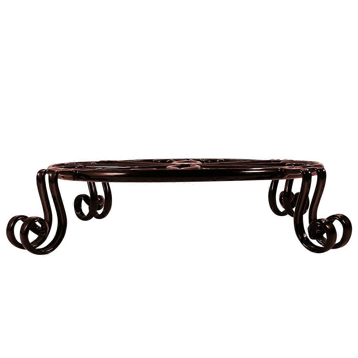 Flower Stand Planter Shelf for Balcony Metal Durable Sturdy 39*39cm Retro Style 1Pack