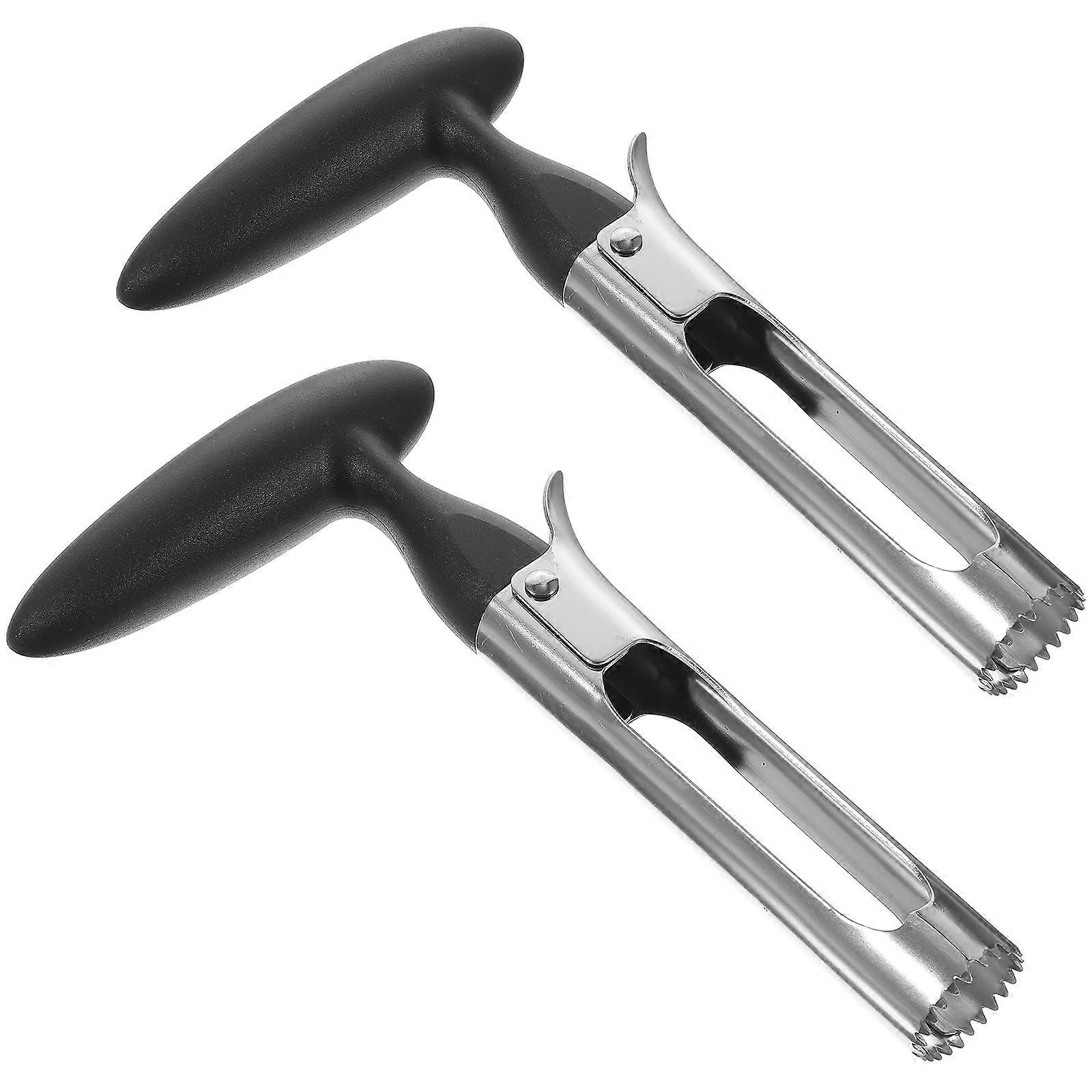 Core Remover Tool for Pear Fruit Core Removing 2Pcs Black