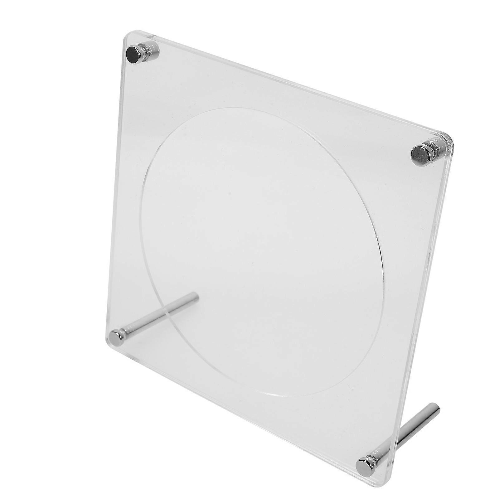 4Pcs Acrylic Cd Stand Rack for Desktop Display Transparent Holders