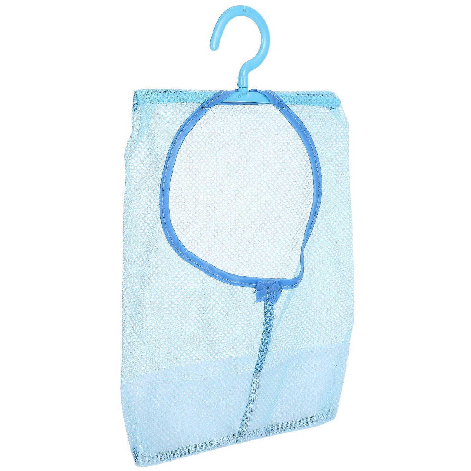 Rectangular Drying Shower Bag For Kitchen Organization With Sturdy Material In Blue Color 1Set