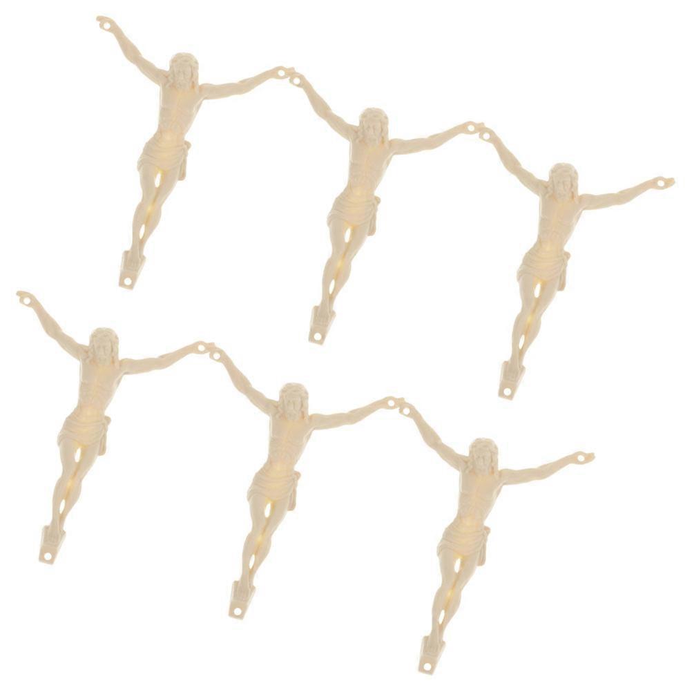 Plastic Jesus Statue for Manual DIY Decoration 12Pcs Set