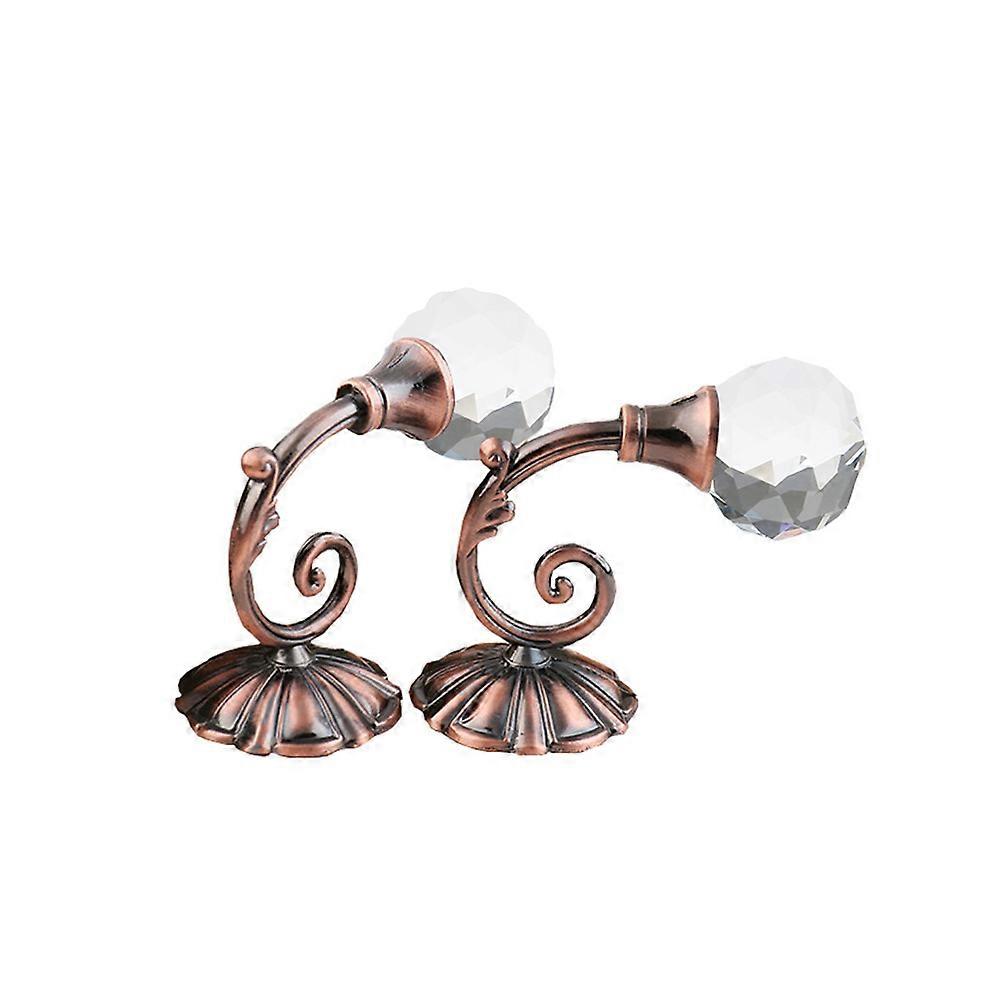 Rose Gold Vintage Drapery Hooks for Hanging Curtains Pair