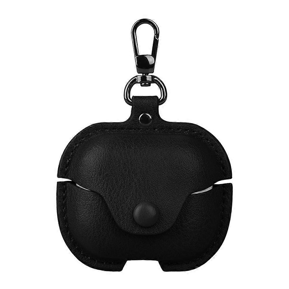 Skyddsfodral i läder för Bluetooth-hörlurar med krok för Samsung Galaxy Buds3 FE