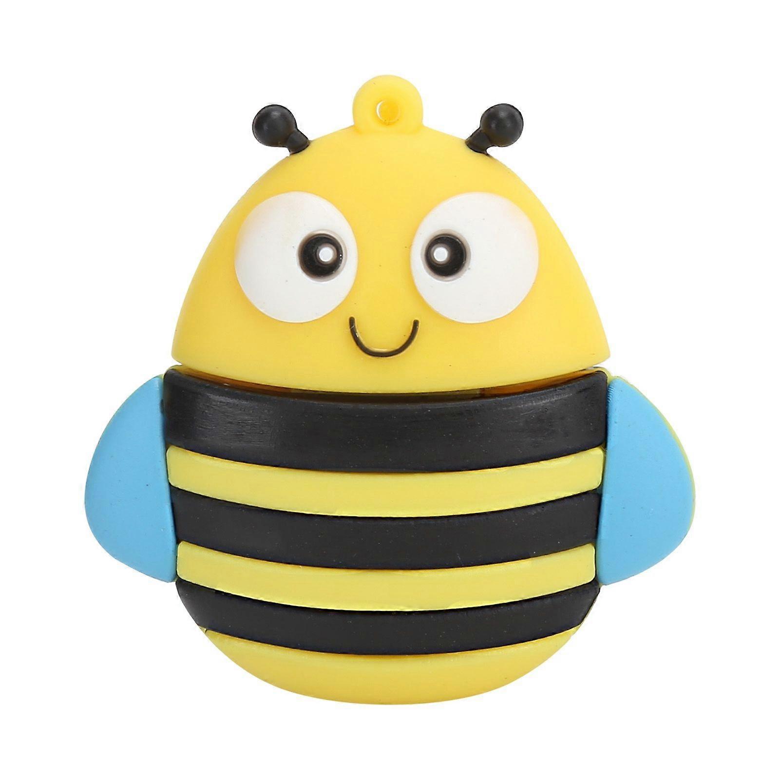Memory Stick USB Flash Drive Pendrive Gift Data Storage Cartoon 3D Bee Model Yellow16GB