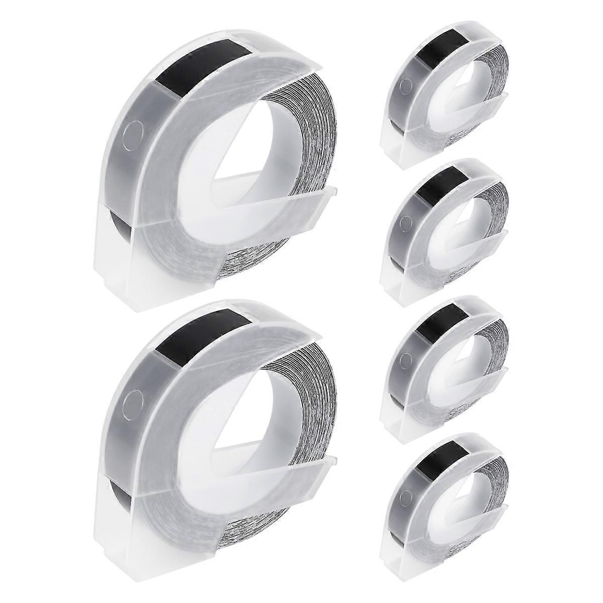 6 Pcs Label Tape Compatible with Embossing Label Tape for Label Maker 1880 E-101 9mm x