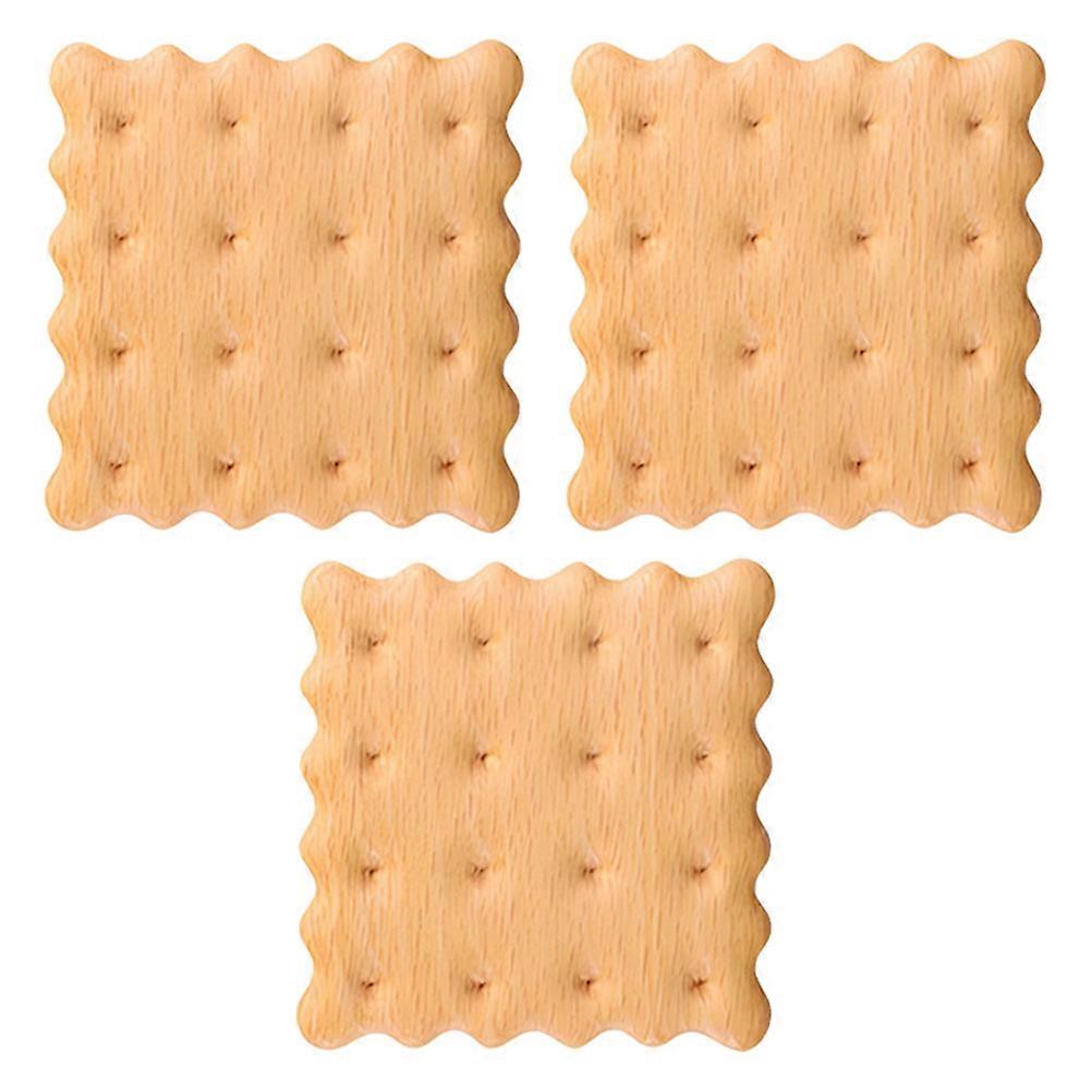 Coasters Wooden Cookie Shaped for Cup Use 12Pcs Assorted