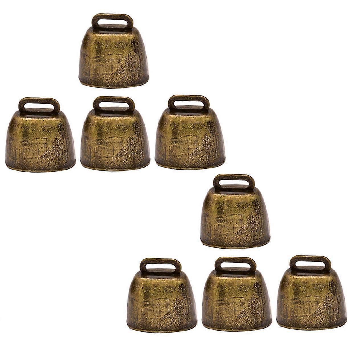 Cattle Bells 8Piece Set Accessories For Farm Animals Loud Hanging Livestock Pendants Luxury Decor