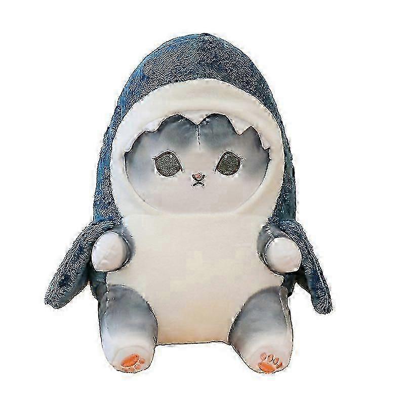 Shark Cat Plushies Jucărie de pluș Animale de pluș Păpușă Cadouri pentru copii _a