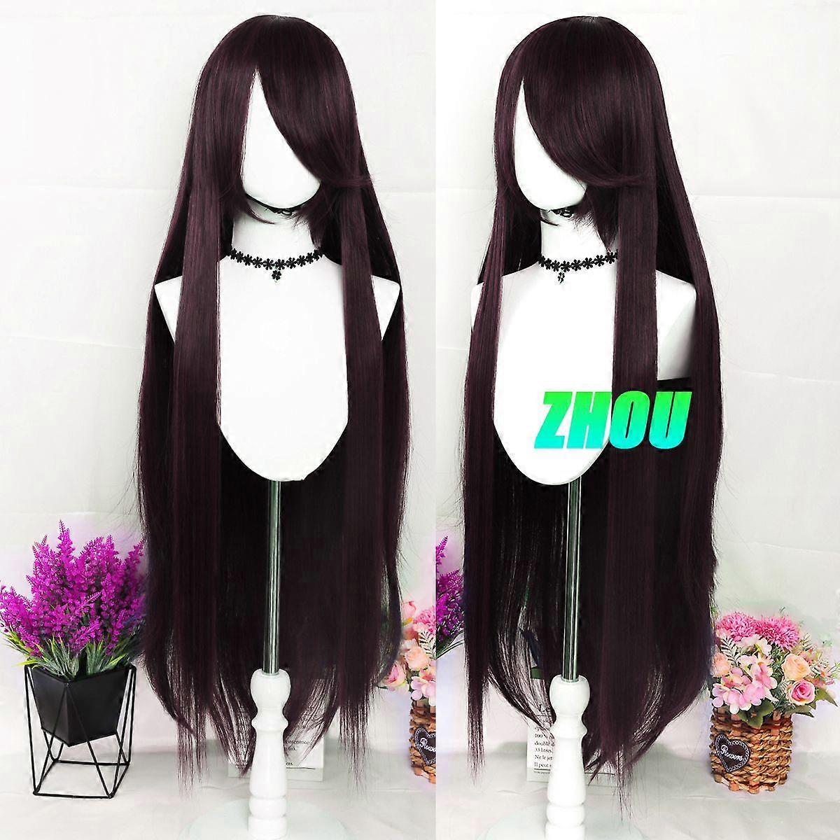 Humanoid computer angel heart Xiaoji cos wig light yellow simulation scalp long hair