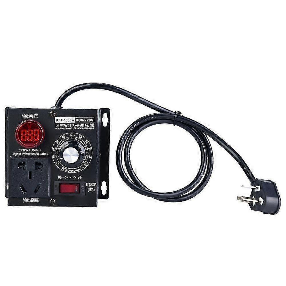 AC  4000W SCR Voltage Regulator Motor Fan Speed Controller Dimmer