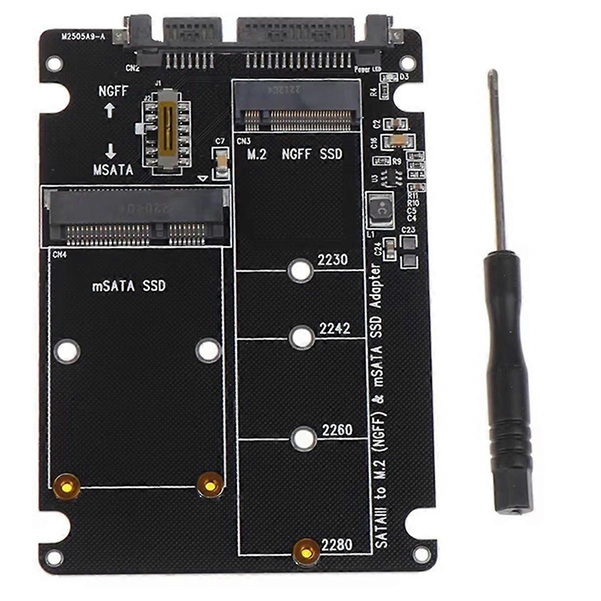 NGFF to SATA 3 External HDD Enclosure MSATA SSD Adapter M.2 SATA Protocol Adapter Board