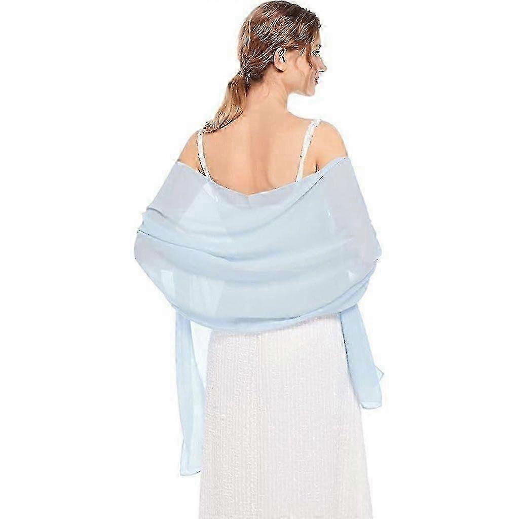 ブライダルショールイブニングドレスウェディングショールレディースソフトシフォンショール流れる