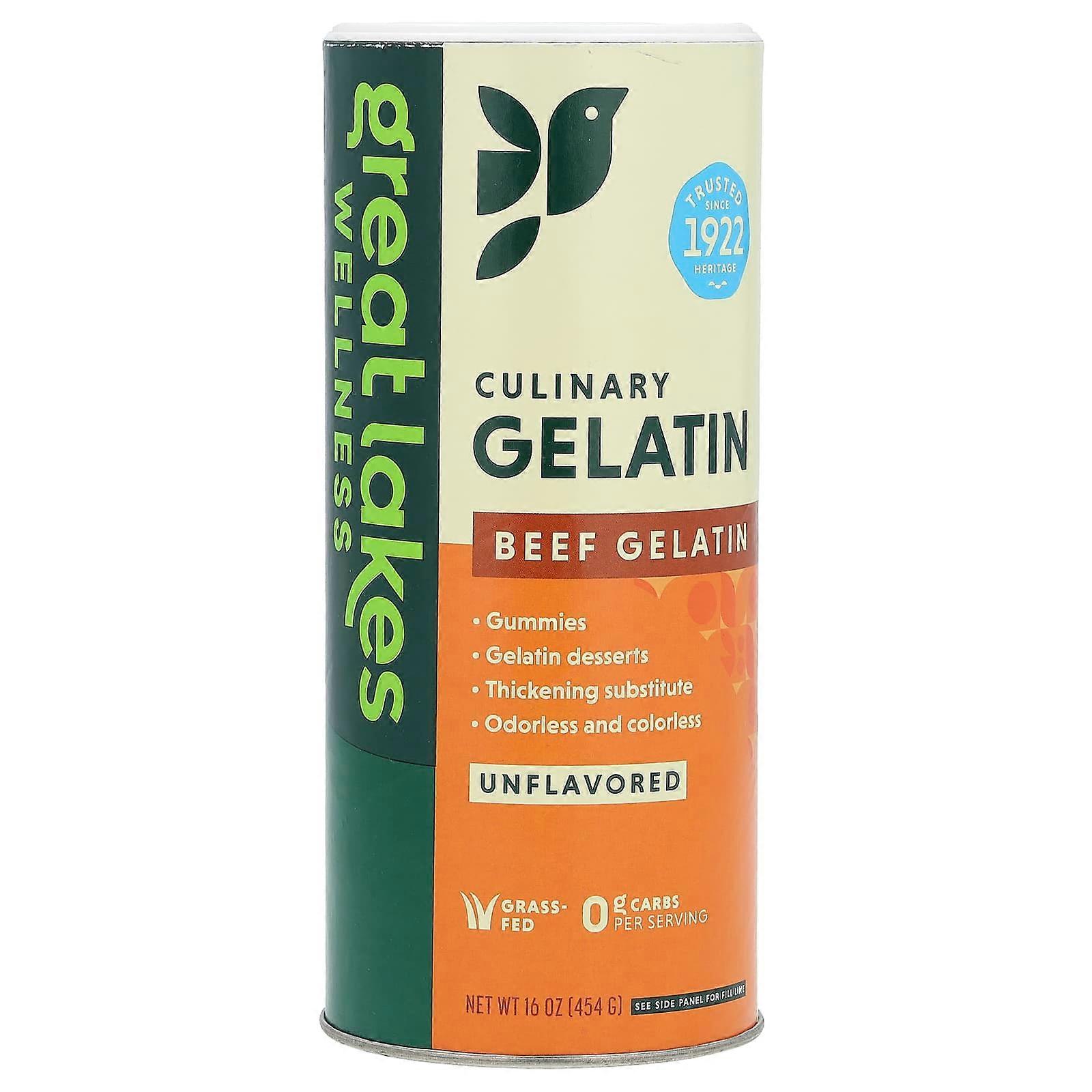 Culinary Beef Gelatin, Unflavored, 16 oz (454 g)