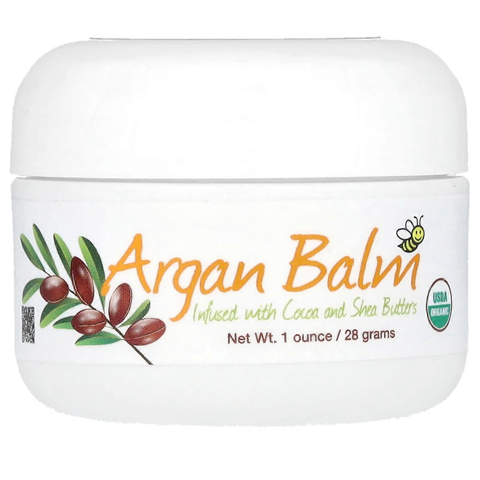 Argan Balm with Cocoa & Shea Butters, 1 oz (28 g)