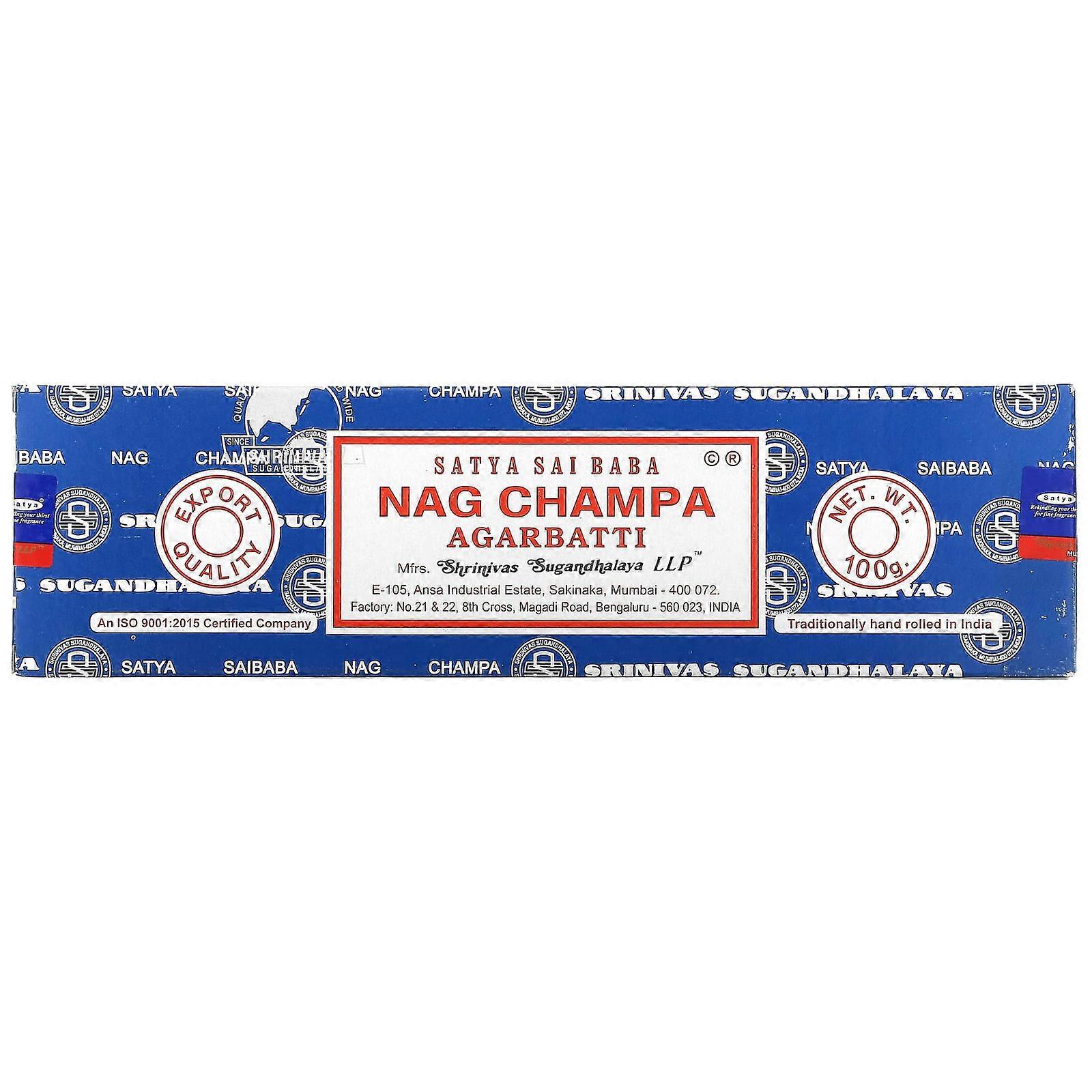 Satya, Nag Champa, Agarbatti Incense Sticks, 100 g
