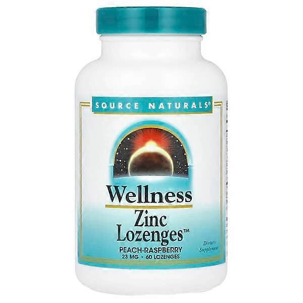 Source Naturals, Wellness Zinc LozengesÃÂ¢ÃÂÃÂ¢, Peach-Raspberry, 23 mg, 60 Lozenges