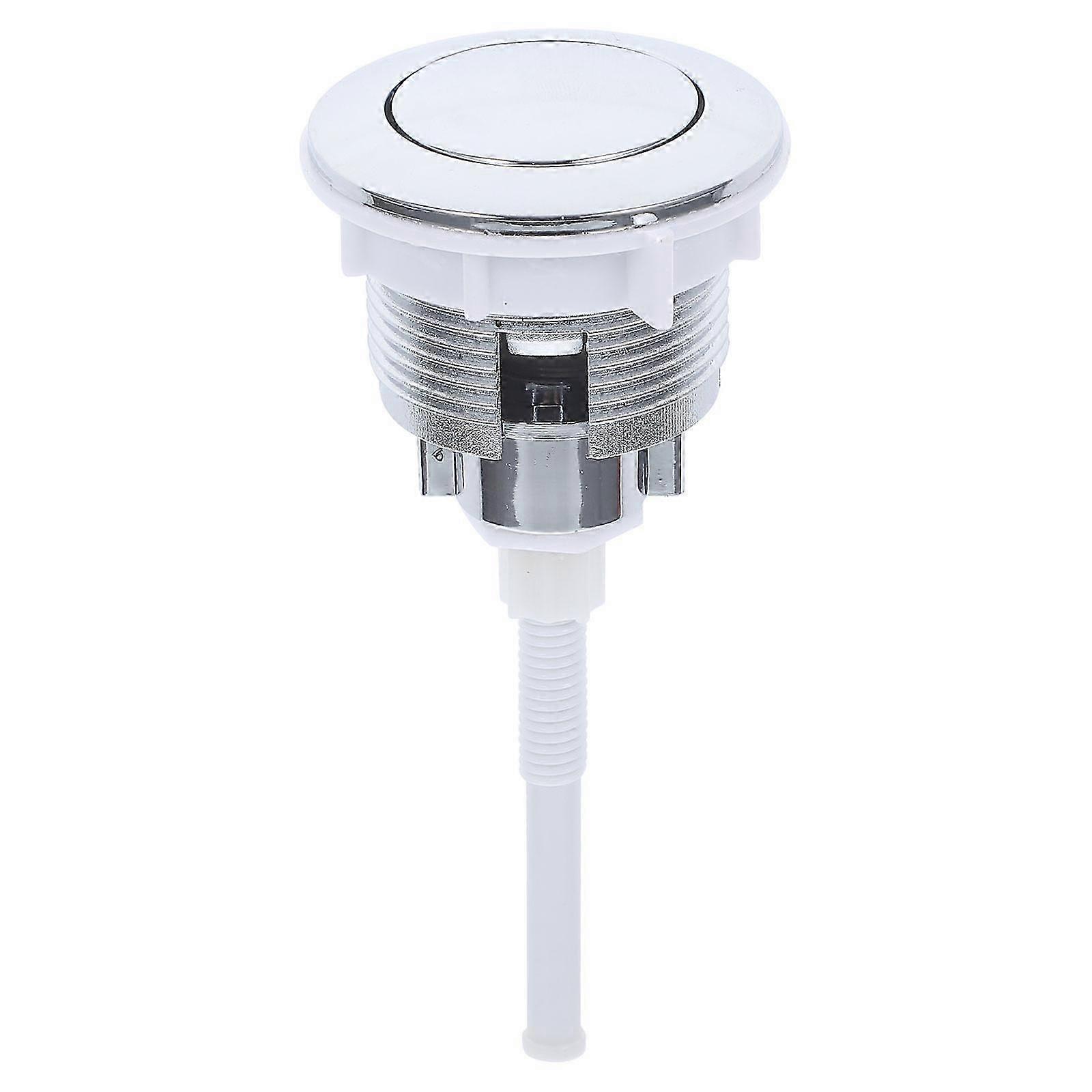 Toilet Tank Button Electroplating Single-button Toilet Flush Valve