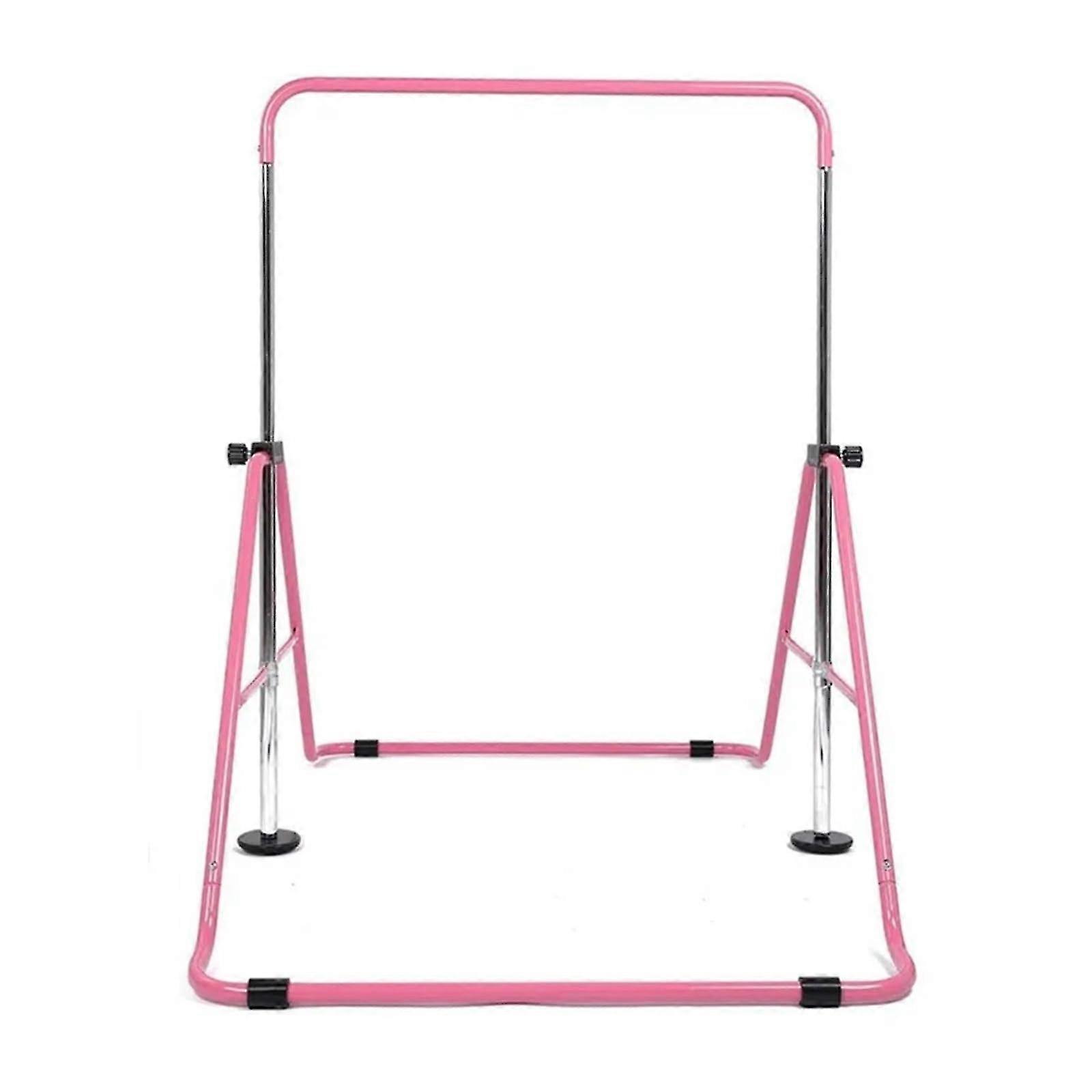 25-26 Gymnastics Bar Indoor Horizontal Bar for Home Use, Adjustable Pull-Up Rod, Color 7, Sturdy Floor Support