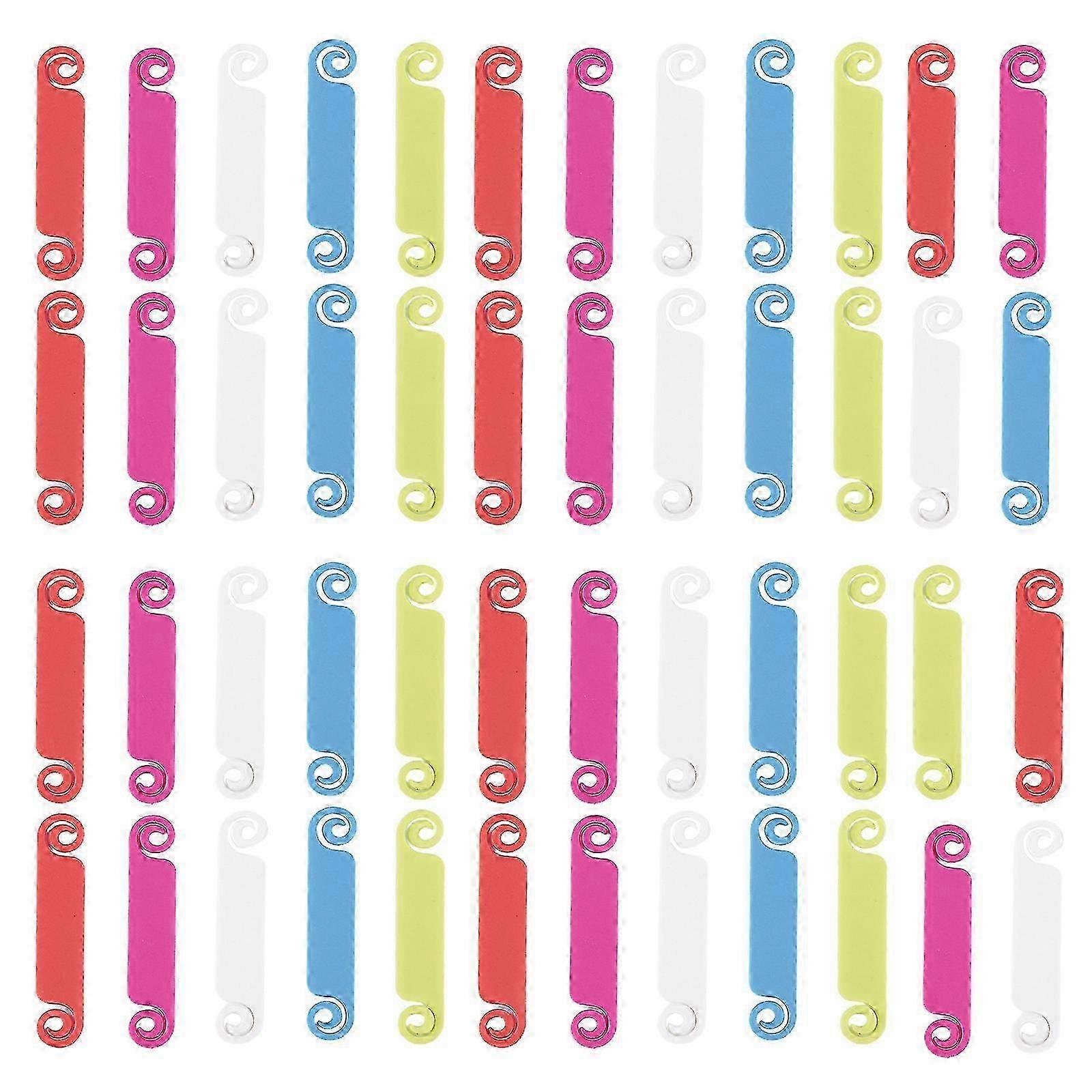 50pcs Cable Tags Self-adhesive Waterproof Labels Cord Sticker