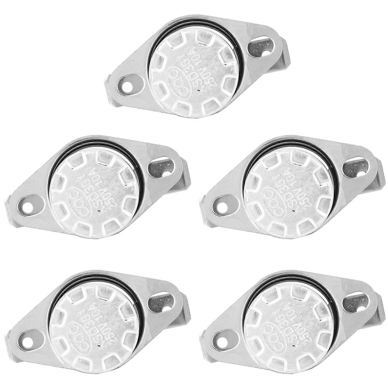 5 Pcs KSD301 Switch Temperature Control Thermostat Thermal Switch 250V10A NO65℃