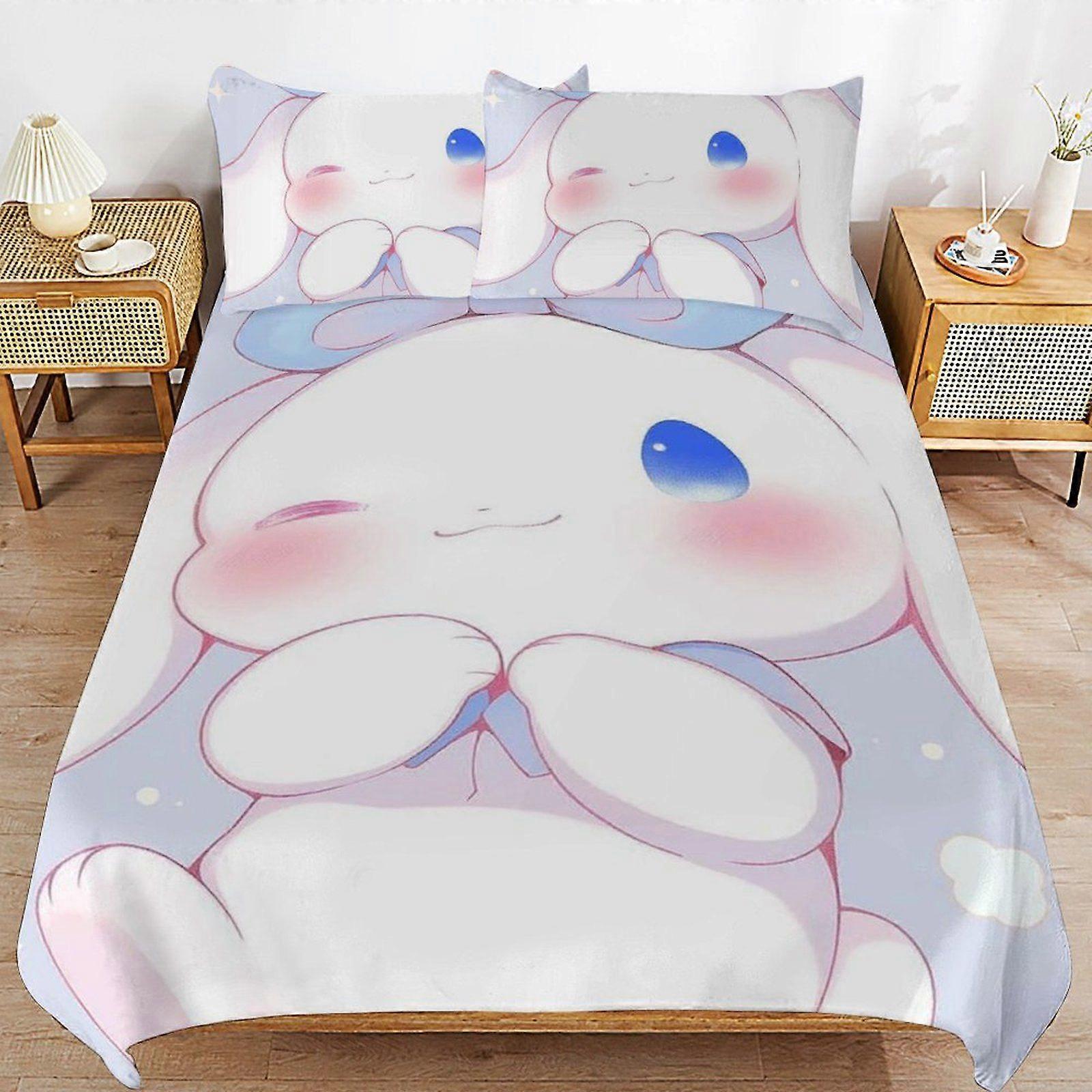 e665 CINNAMOROLL Gentle Touch Easy Maintenance Machine Friendly Soft Layer Duvet Cover Sets Bedroom Addition a665