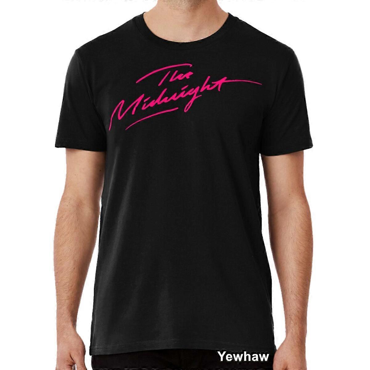 The Midnight Flat Pink Logo póló, synthwave zenekar