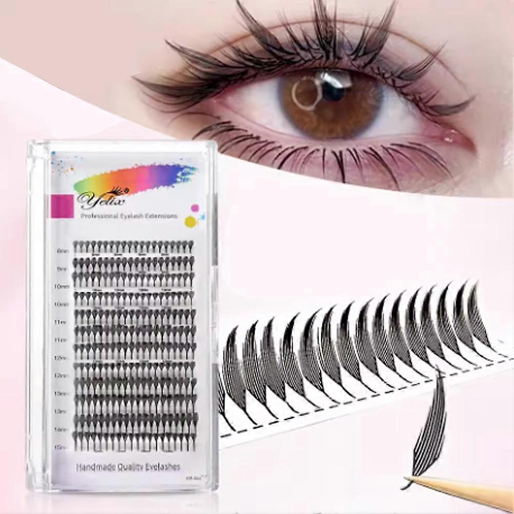 Cartoon Tower Point Eyelash Extensions High Quality Soft Comfortable 8-15mm Individual Lashes For 3D Voluminous Eye Makeup