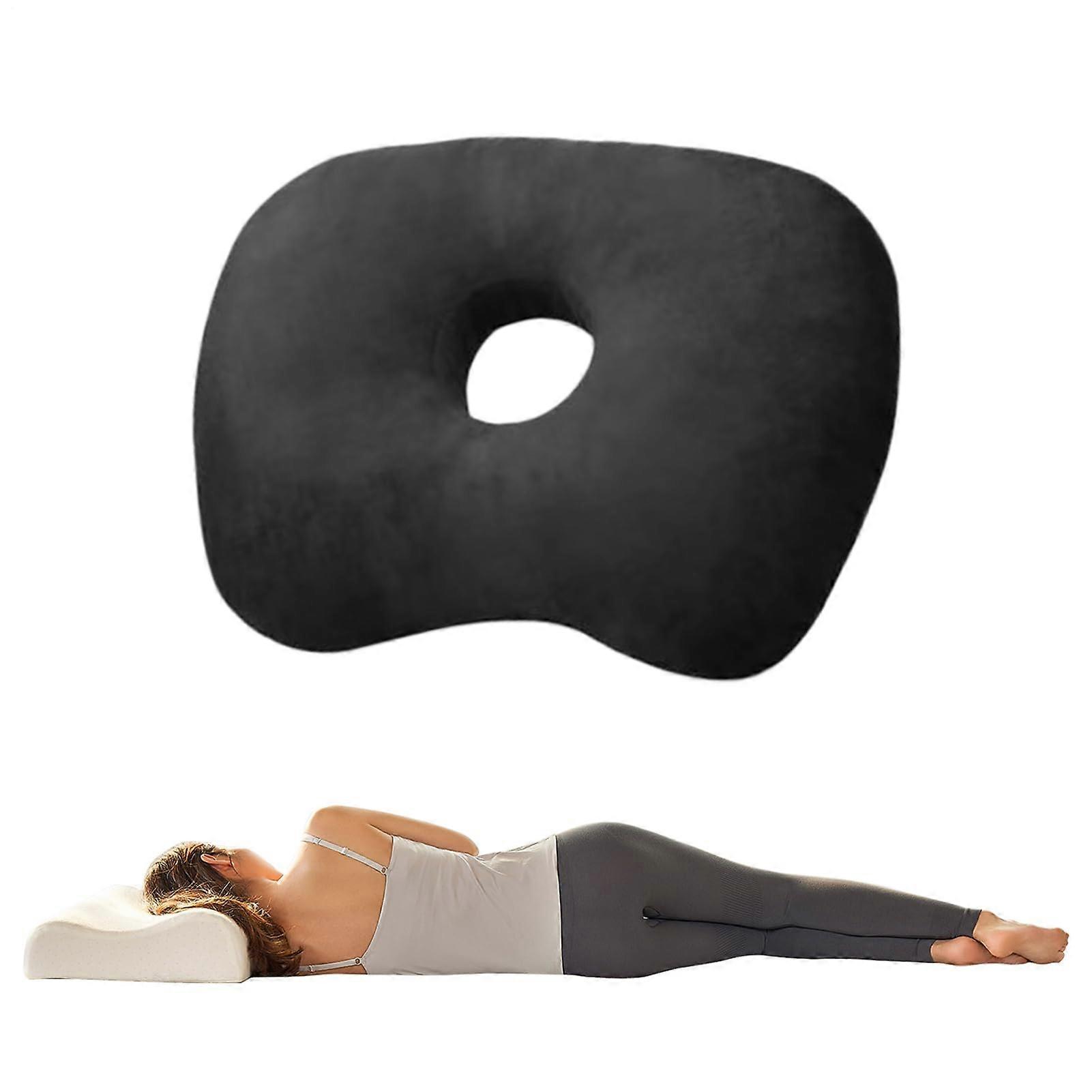 Piercing Ear Side Sleep Cushion With Hole  Ergonomic Head Support Skin Friendly Bed Rest Breathable Fill