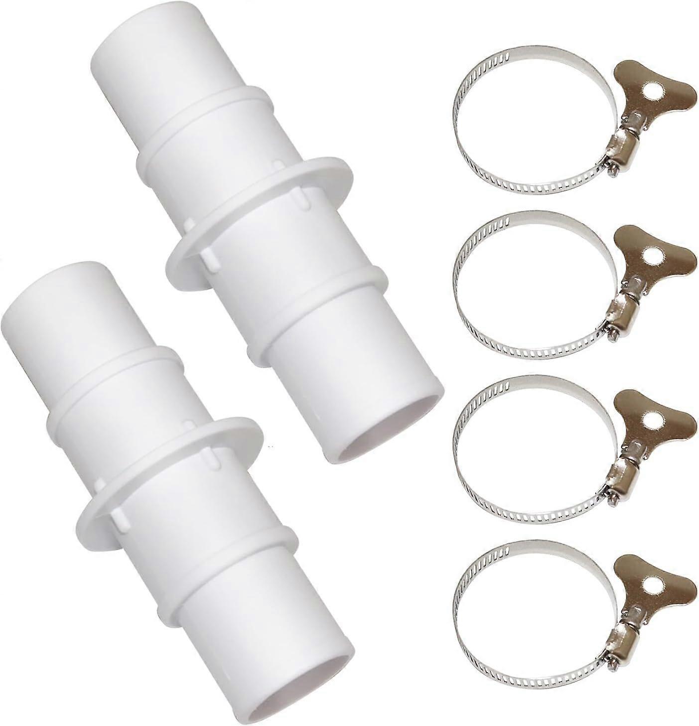 2 Pcs 1-1/4" or 1-1/2" Pool Hose Connector Coupling