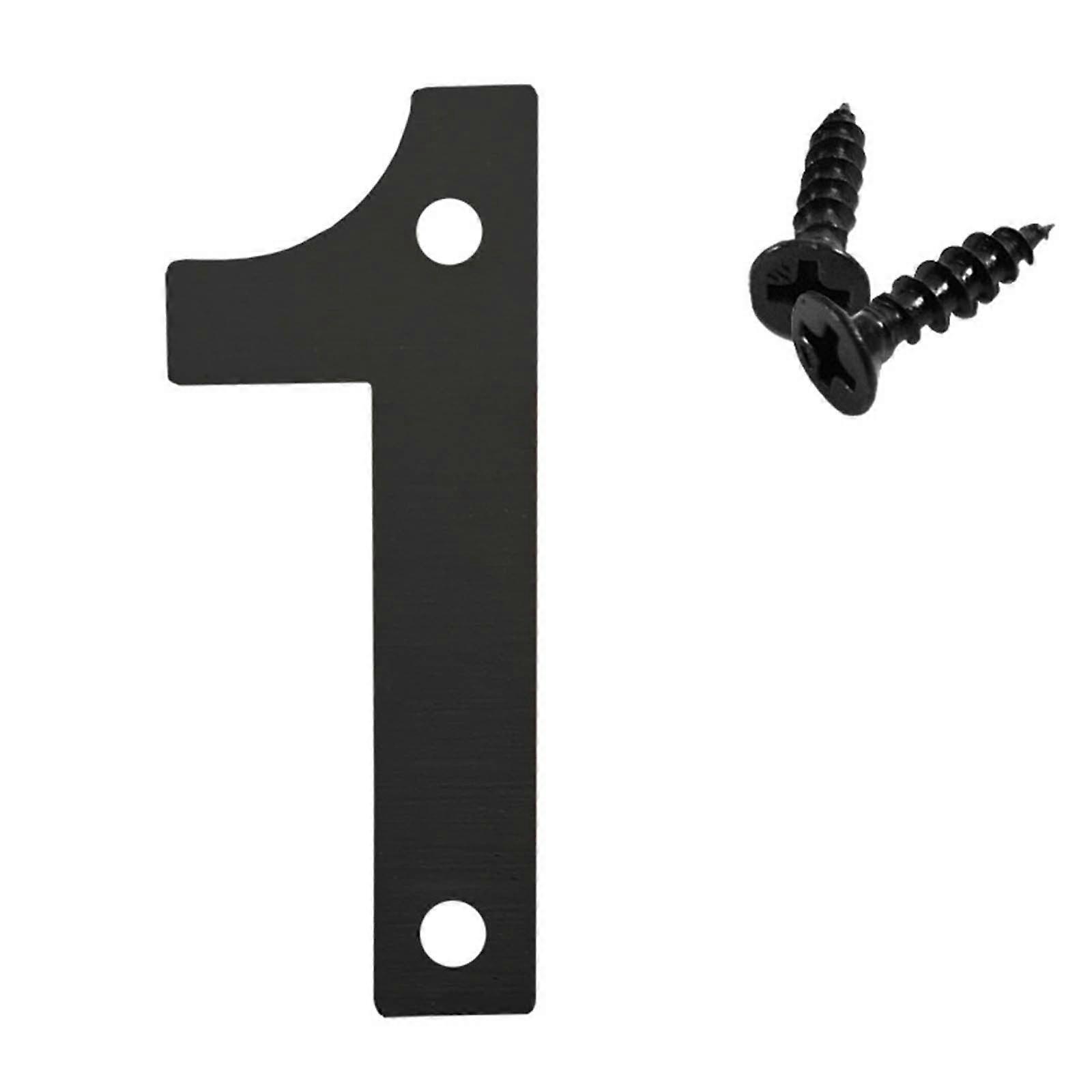 3.5 in Floating Address Numbers, Black Metal House Letters, Compatible with Garden, Garage, Mailbox Decor, Includes Nail Kit