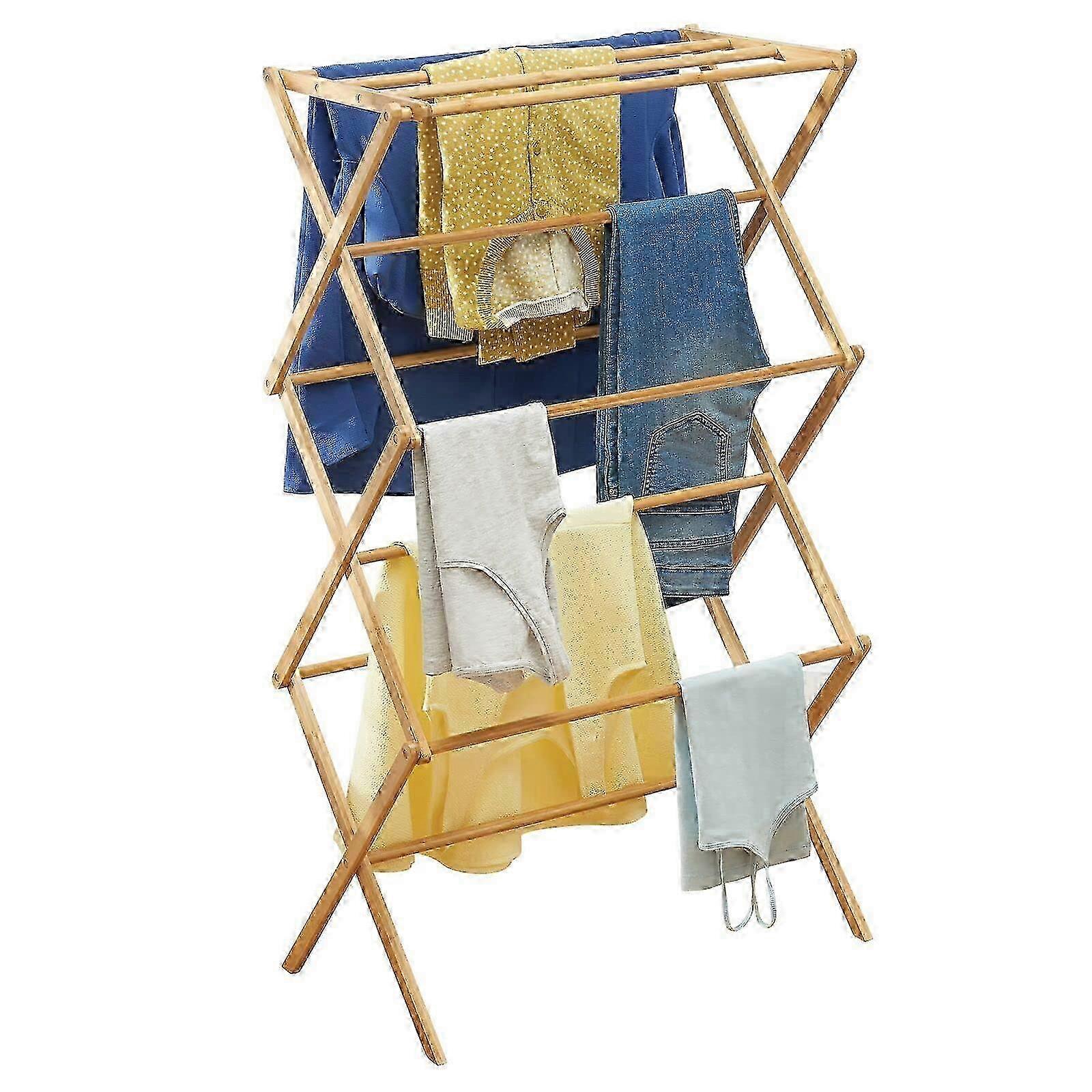 Collapsible Clothes Drying Rack for Indoor and Outdoor Use