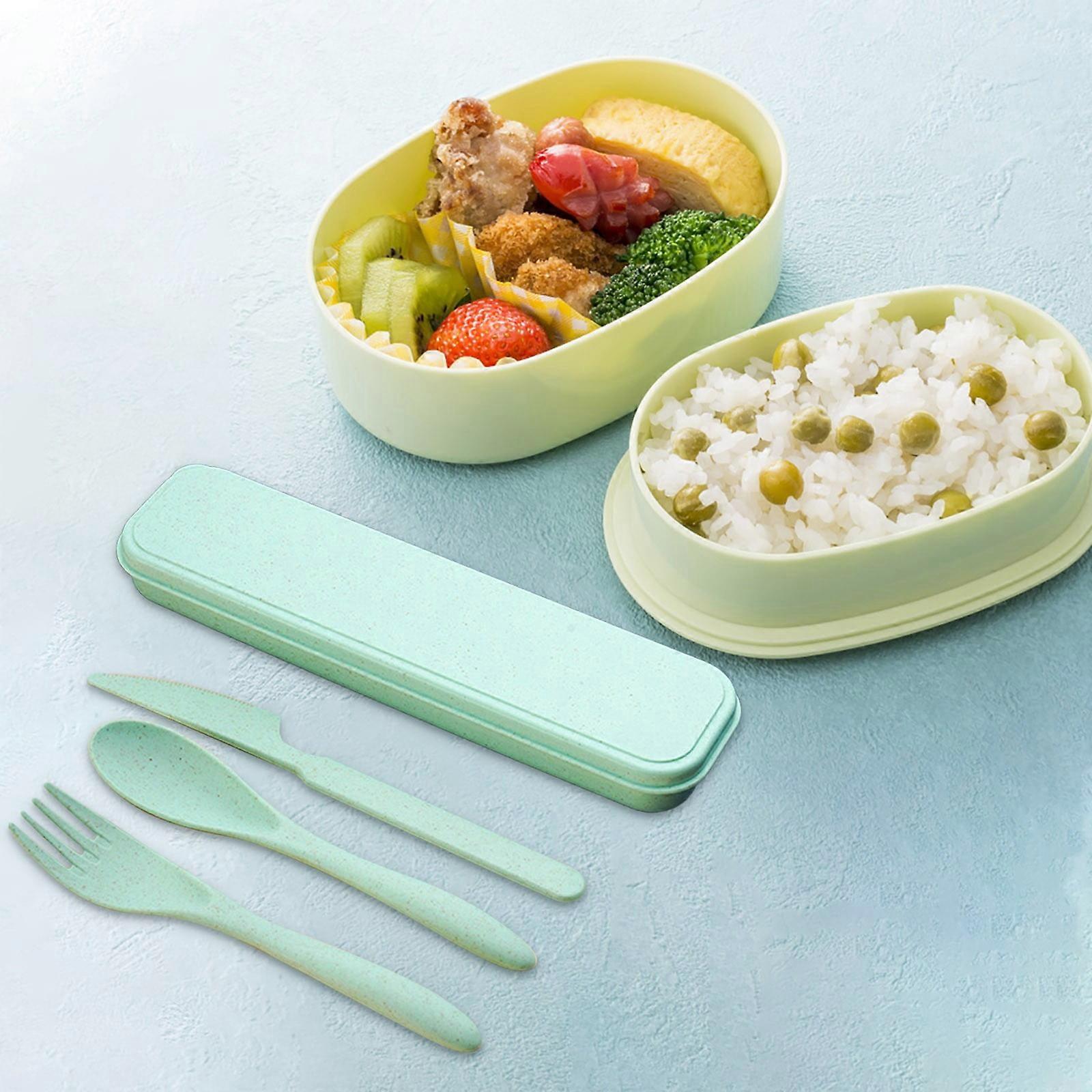 Poaug Silverware Set, Reusable Spoon Fork, Portable Cutlery for Travel, Picnic, Camping, School or Daily Use, compatible with Lunch Boxes
